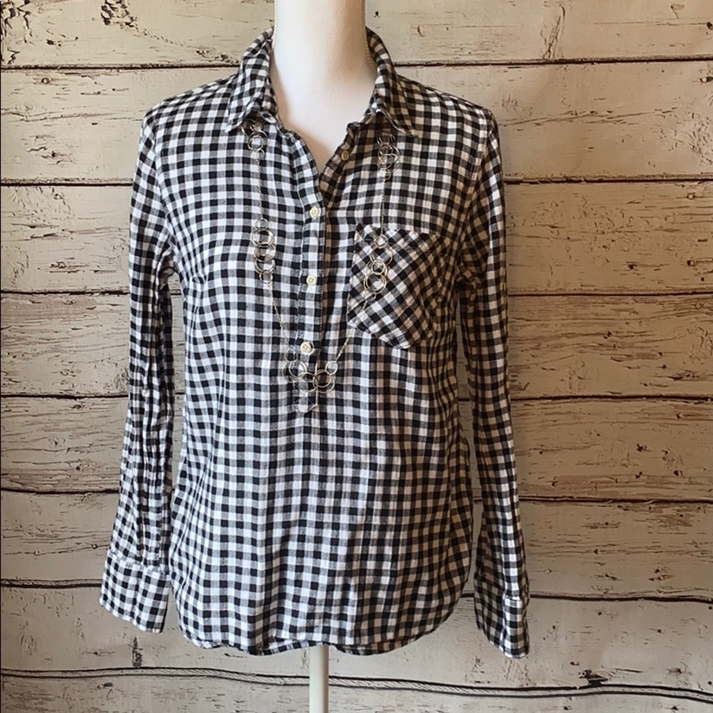 Merona M buffalo checkered long sleeve